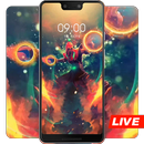 Magic Warrior fighting in the flame live wallpaper-APK