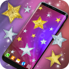 Gold and Silver Stars Magic Touch on Screen أيقونة