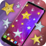 Gold and Silver Stars Magic Touch on Screen icône