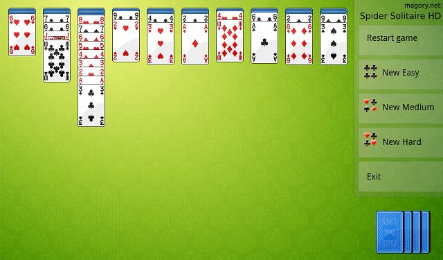 بازی Spider solitaire - دانلود