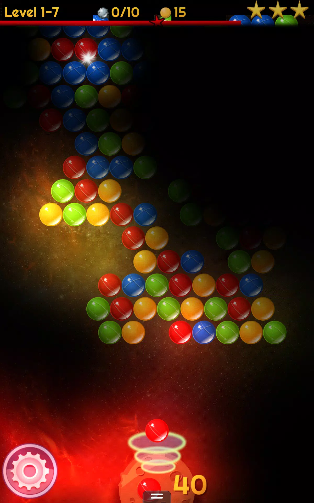 Investigando o universo do popular Bubble Shooter - Outer Space