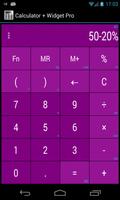 Calculator + Widget 21 themes स्क्रीनशॉट 2