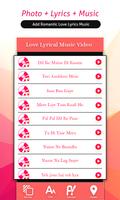 My Love Lyrical Video Maker capture d'écran 3