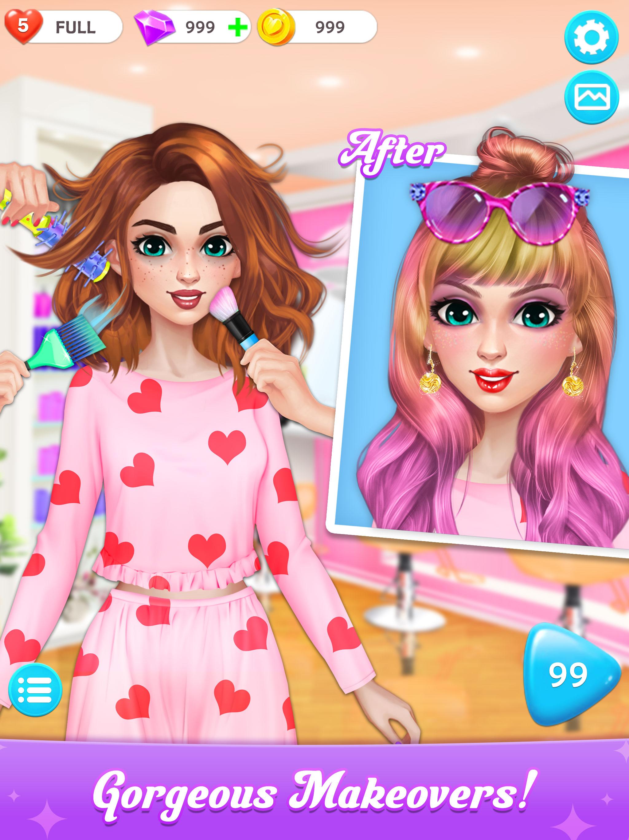 Project Makeup: Makeover Story Games for Girls para Android - APK Baixar