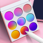 Mélange de fard: mixer couleur icône