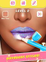 Lip Art Makeup Artist Games imagem de tela 2