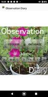Observation diary poster