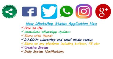 New WhatzApp Status Affiche