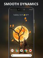 Man under the sun tree live wallpaper syot layar 1