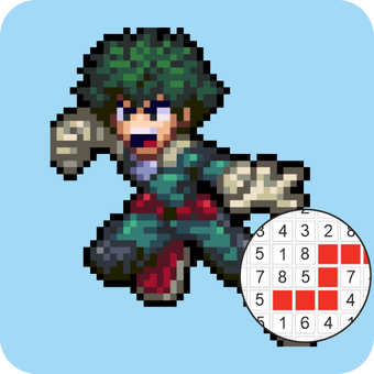 Boku No Hero Pixel Art MHA Color By Number pour Android - Téléchargez l'APK
