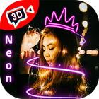 3D Neon FX Effect Video Editor icône