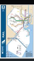 New Jersey Rail & Tram Map Cartaz