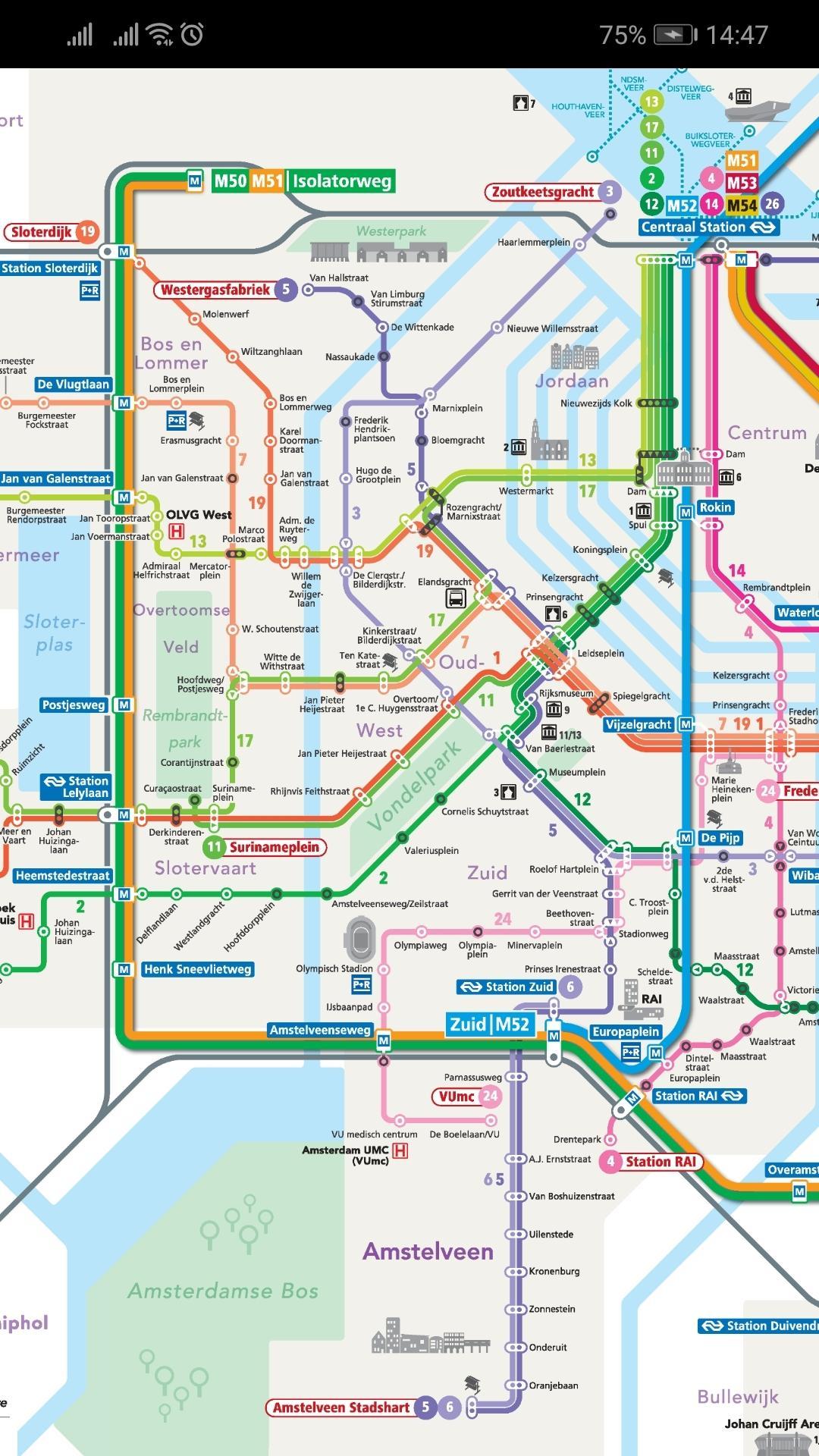 Amsterdam Metro Tram Map For Android Apk Download