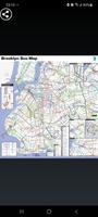 Brooklyn Bus Map 포스터