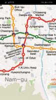Daegu Metro Map الملصق