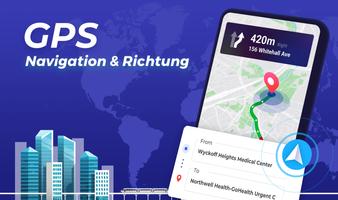 GPS Karten, Verkehr navigation Plakat