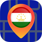 🔎Maps of Tajikistan:Offline Maps Without Internet icône