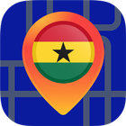 🔎Maps of Ghana: Offline Maps Without Internet icône
