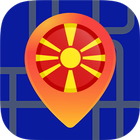 🔎Maps of Macedonia: Offline Maps Without Internet icône