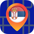 🔎Maps of Serbia: Offline Maps Without Internet icône