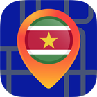 🔎Maps of Suriname: Offline Maps Without Internet icône