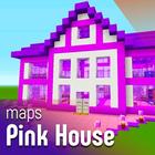 Pink House maps for minecraft pe simgesi