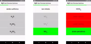 Quiz Fórmulas Químicas