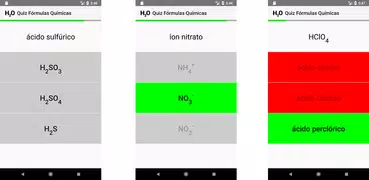 Quiz Fórmulas Químicas