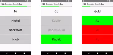 Chemische Symbole Quiz