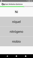 Quiz Símbolos Químicos captura de pantalla 1