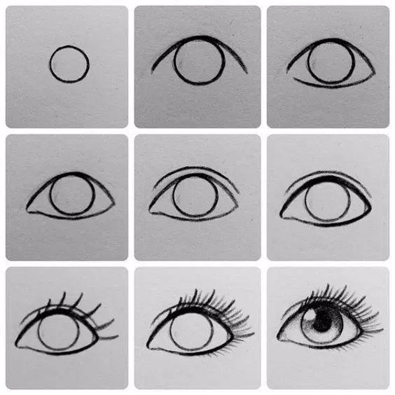 Comomo desenhar olho passo a passo #desenho #drawig #olhoanime