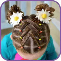 Hairstyles for children step by step on short hair APK download