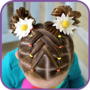 APK Hairstyles for children step by step on short hair