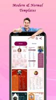 Marriage biodata profile maker plakat