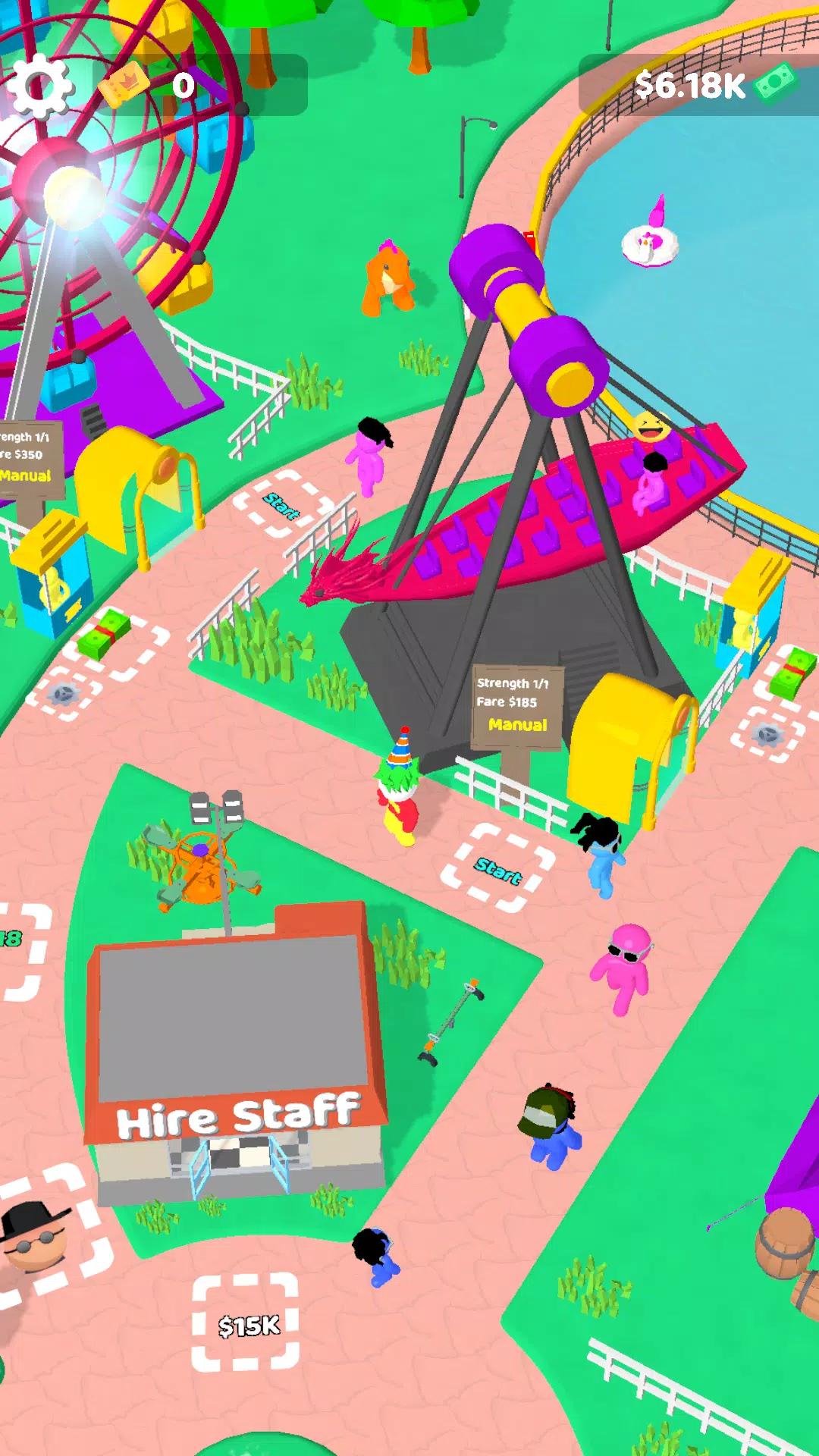 Sim Sim:Arcade idle Theme Park