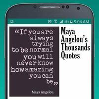Maya Angelou Quotes and Poems โปสเตอร์