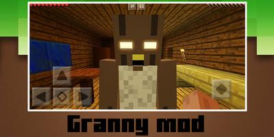 Granny mod for Minecraft Affiche