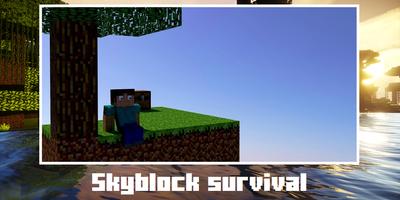Skyblock for Minecraft PE Affiche