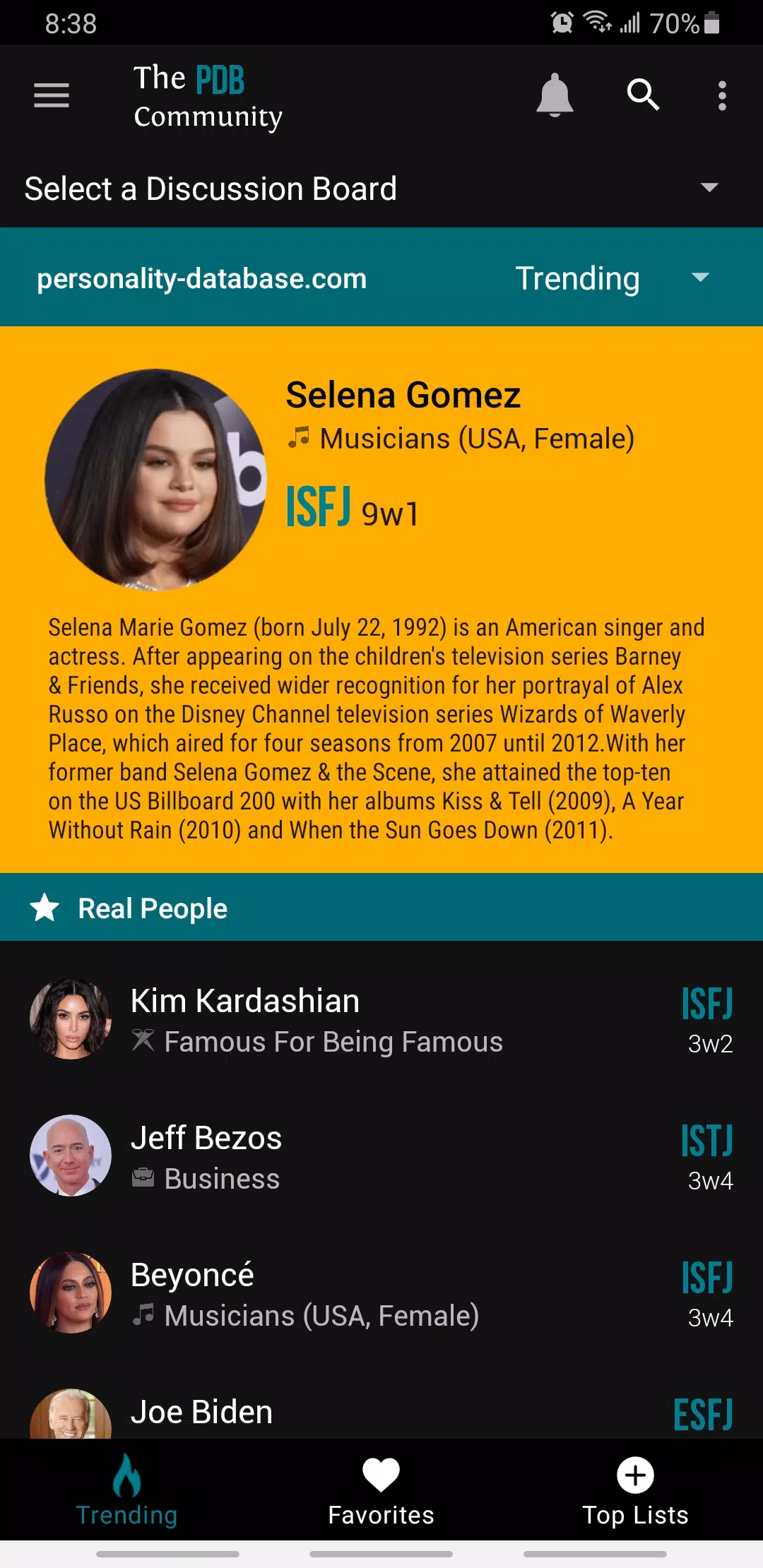 PDB Mini: The Personality Database APK for Android Download