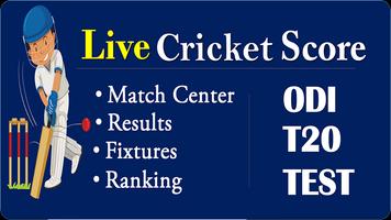 Live Cricket Scores & Updates Match Info🏏 Plakat