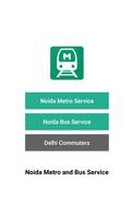 Noida Metro and Delhi Metro: NMRC and DMRC الملصق
