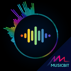 Music Bit Wave Particle.ly - Video Status Maker simgesi