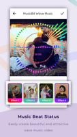 Music Bit Wave Particle.ly - Video Status Maker Cartaz