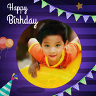 Happy Birthday Photo Frame icône