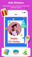 برنامه‌نما Happy Birthday Photo Frame عکس از صفحه