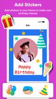 Happy Birthday Photo Frame capture d'écran 3