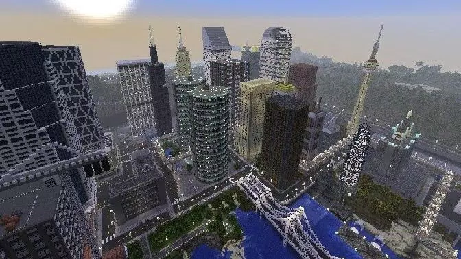 New Craft City Minecraft Map New City Maps For Minecraft Pe For Android - Apk Download