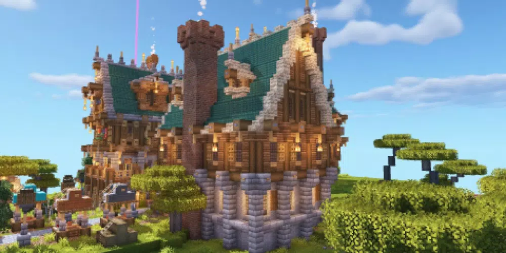 Big Medieval House for Minecraft