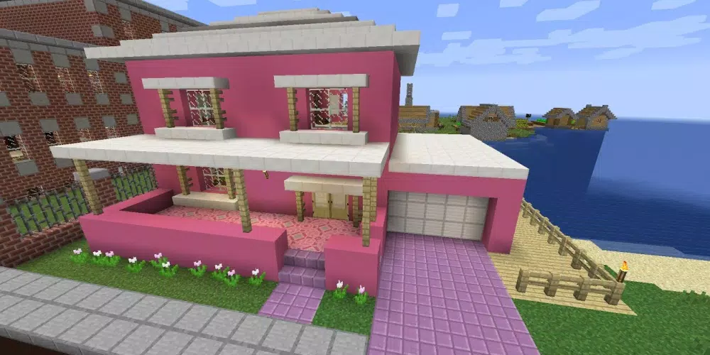 CONSTRUINDO UMA CASA ROSA NO MINECRAFT