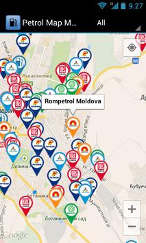 Petrol Map Moldova poster